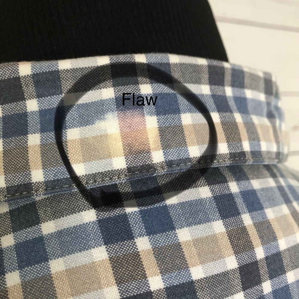 COLUMBIA Plaid Short Sleeve Shirt Men's Blue LG L - Picture 4 of 5